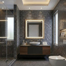 Opalo Black Multi Finish Hexagon Glass Mosaics 11 3/4x11 1/2