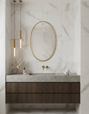 Brass Oval Mirror - Handmade Antique Bathroom Mirror