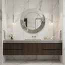 Round Silver Frame Mirror