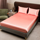 GobekUsa Opulent Solid Color Satin Bedding Set