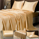 GobekUsa Opulent Solid Color Satin Bedding Set