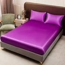 GobekUsa Opulent Solid Color Satin Bedding Set