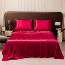GobekUsa Opulent Solid Color Satin Bedding Set