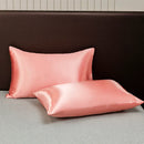 GobekUsa Opulent Solid Color Satin Bedding Set