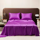 GobekUsa Opulent Solid Color Satin Bedding Set