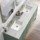 James Martin Chicago 72" Double Bathroom Vanity, Smokey Celadon