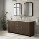 James Martin Gracyn 72" Double Bathroom Vanity, Sable