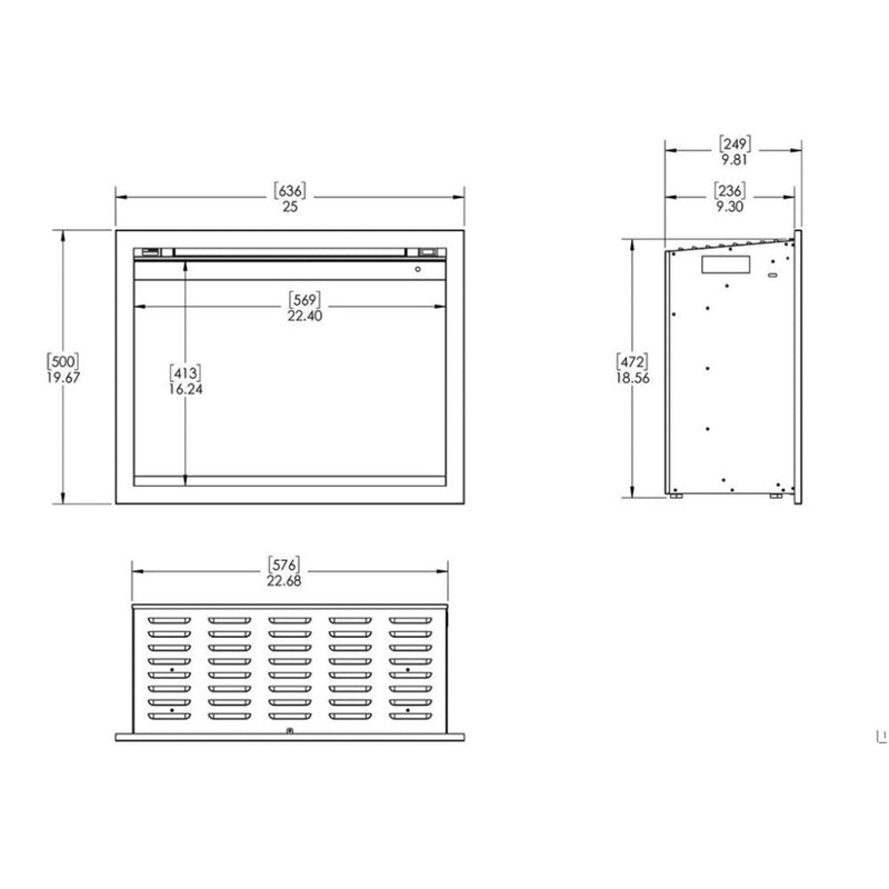 Modern Flames Orion Traditional 26" Heliovision Electric Fireplace [OR26-TRAD] (SAK51873)