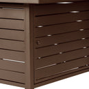 Aluminum 48-in Rectangular Propane Fire Table, Beads, Covers and Lid