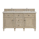 James Martin Lorelai 60" Double Bathroom Vanity, Whitewashed Oak