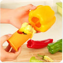 Orange 2pcs vegetable cutter corer seed remover kitchen gadget by Decorbites