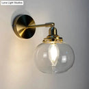 GobekUsa Gold Rotatable Wall Sconce with Glass Shade - Bedroom Wall Lamp