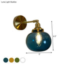 GobekUsa Gold Rotatable Wall Sconce with Glass Shade - Bedroom Wall Lamp
