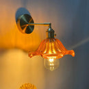GobekUsa Gold Rotatable Wall Sconce with Glass Shade - Bedroom Wall Lamp