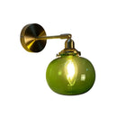 GobekUsa Gold Rotatable Wall Sconce with Glass Shade - Bedroom Wall Lamp