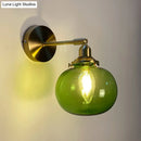 GobekUsa Gold Rotatable Wall Sconce with Glass Shade - Bedroom Wall Lamp