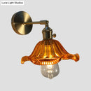 GobekUsa Gold Rotatable Wall Sconce with Glass Shade - Bedroom Wall Lamp