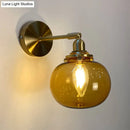 GobekUsa Gold Rotatable Wall Sconce with Glass Shade - Bedroom Wall Lamp