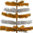 Orange & Silver Layered Tinsel Christmas Tree by Lee Display