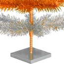 Orange & Silver Layered Tinsel Christmas Tree by Lee Display