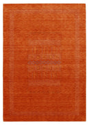 Orange And White Modern Contemporary Hand Loomed Premium Wool Area Rug Design by The Rug Decor