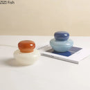 GobekUsa Glass Storage Jar with Lid Ring Jewelry Box Candy Pot Aroma Can
