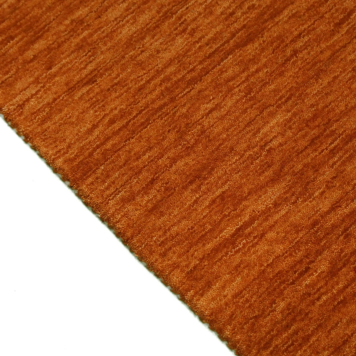 Orange Hand Loomed Wool Area Rug Bold Center Colorful Pattern, photo 9 of 13