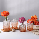 GobekUsa 30 Gradual Orange Glass Bud Vases for Wedding Centerpieces