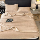 GobekUsa Carved Velvet Blanket: Soft, Warm Sofa Throw for Autumn & Winter