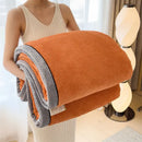 GobekUsa Carved Velvet Blanket: Soft, Warm Sofa Throw for Autumn & Winter