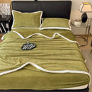 GobekUsa Carved Velvet Blanket: Soft, Warm Sofa Throw for Autumn & Winter