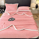 GobekUsa Carved Velvet Blanket: Soft, Warm Sofa Throw for Autumn & Winter