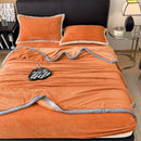 GobekUsa Carved Velvet Blanket: Soft, Warm Sofa Throw for Autumn & Winter