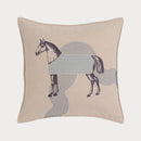 Orange horse 45x45 square throw pillowcase living room decor by Decorbites