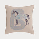 Orange horse 45x45 square throw pillowcase living room decor by Decorbites