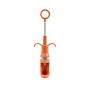 Orange metal cherry pitter fruit core remover kitchen tool by Decorbites