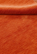 Orange Modern Solid Design Hand Loomed Wool Area Rug