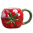 Orange pumpkin fruit ceramic cup kitchen breakfast mug by Decorbites
