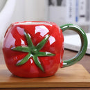 Orange pumpkin fruit ceramic cup kitchen breakfast mug by Decorbites
