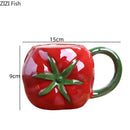 Orange pumpkin fruit ceramic cup kitchen breakfast mug by Decorbites