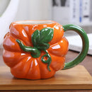 Orange pumpkin fruit ceramic cup kitchen breakfast mug by Decorbites