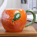 Orange pumpkin fruit ceramic cup kitchen breakfast mug by Decorbites