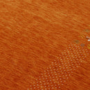 Orange Wool Area Rug - Hand Loomed with Intricate Border Design by The Rug Decor