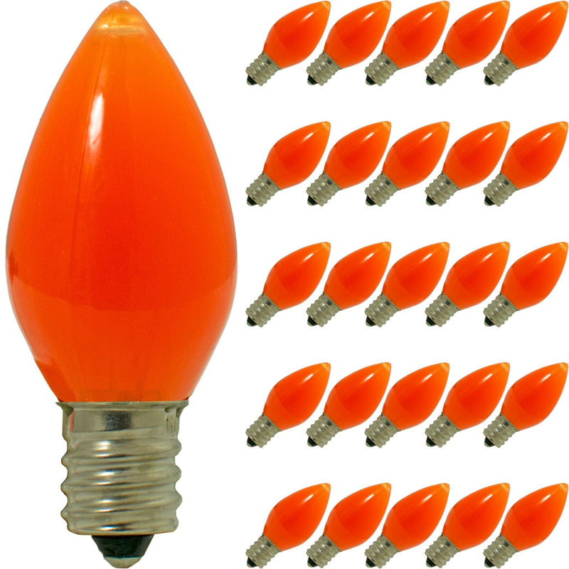 Orange Solid LED Light Bulbs