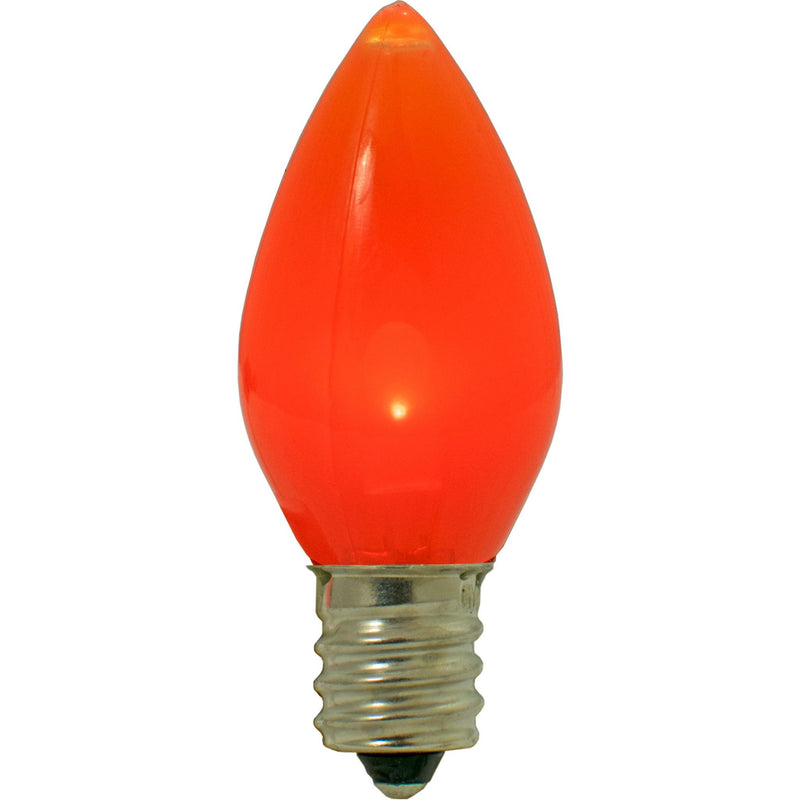 Orange Solid LED Light Bulbs