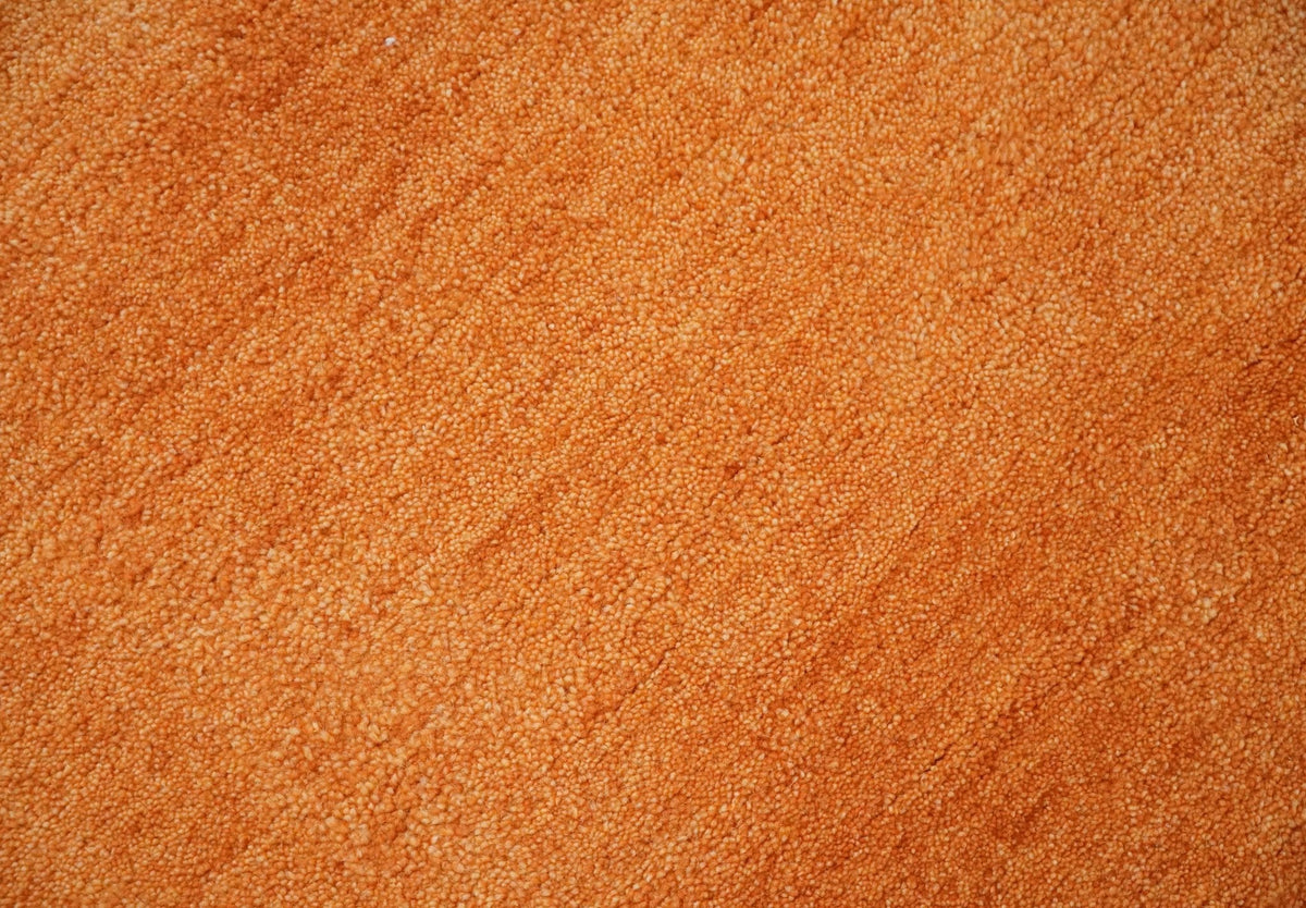 Orange Wool Hand Tufted Contemporary Area Rug - Made to Order, photo 7 of 12