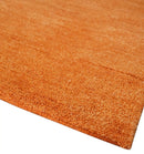 Orange Wool Hand Tufted Contemporary Area Rug - Made to Order by The Rug Decor