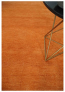 Orange Wool Hand Tufted Contemporary Area Rug - Made to Order by The Rug Decor
