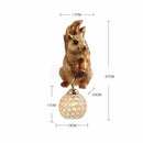 GobekUsa Crystal LED Wall Lamp: Modern Owl Wall Lights for Bedroom, Dining Room, and Living Room