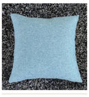 Orange textured linen cushion cover set living room ivory sofa cushion by Decorbites